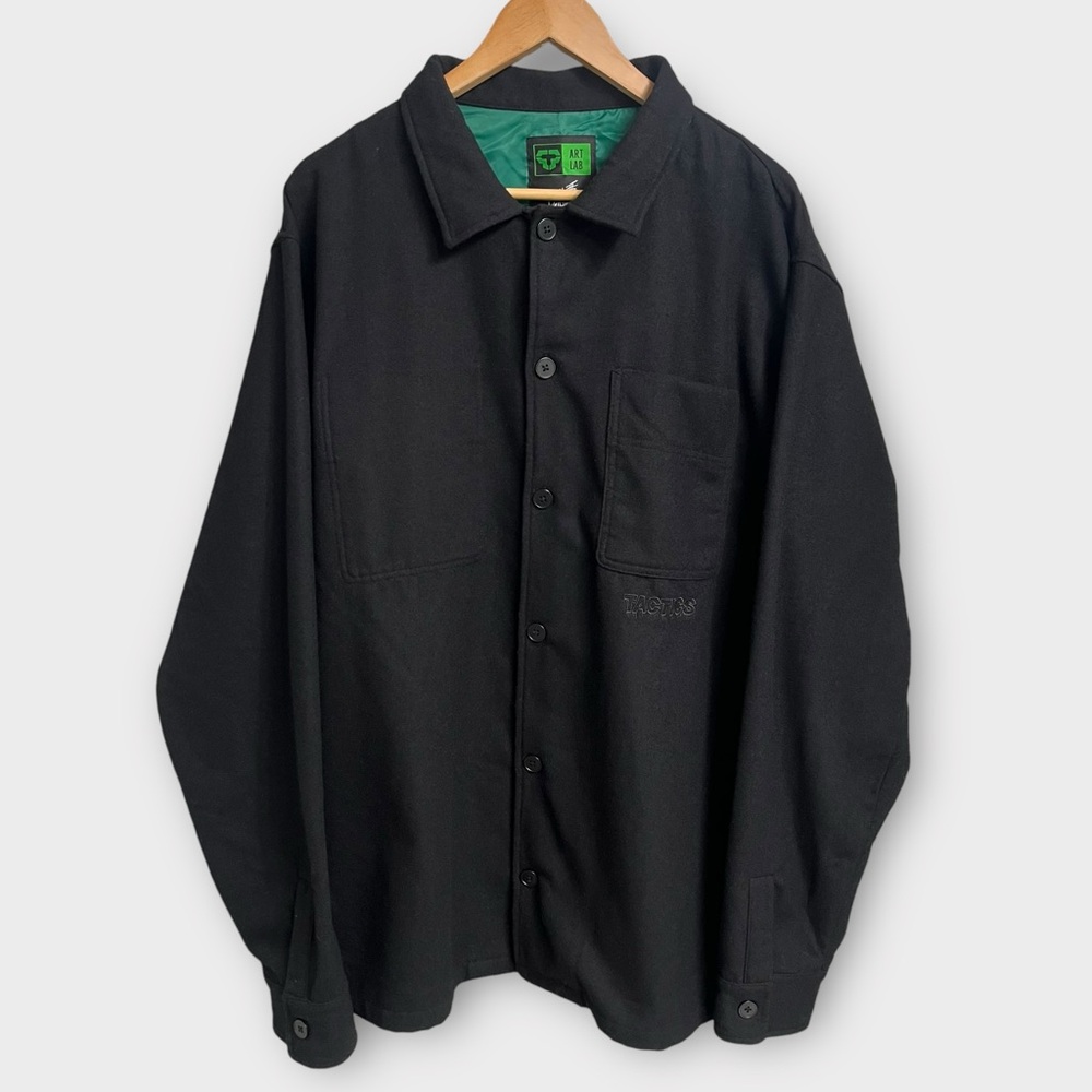 Tactics Art Lab Wool Shirt Jacket Max Warbington XXL Shacket Snowboard Portland